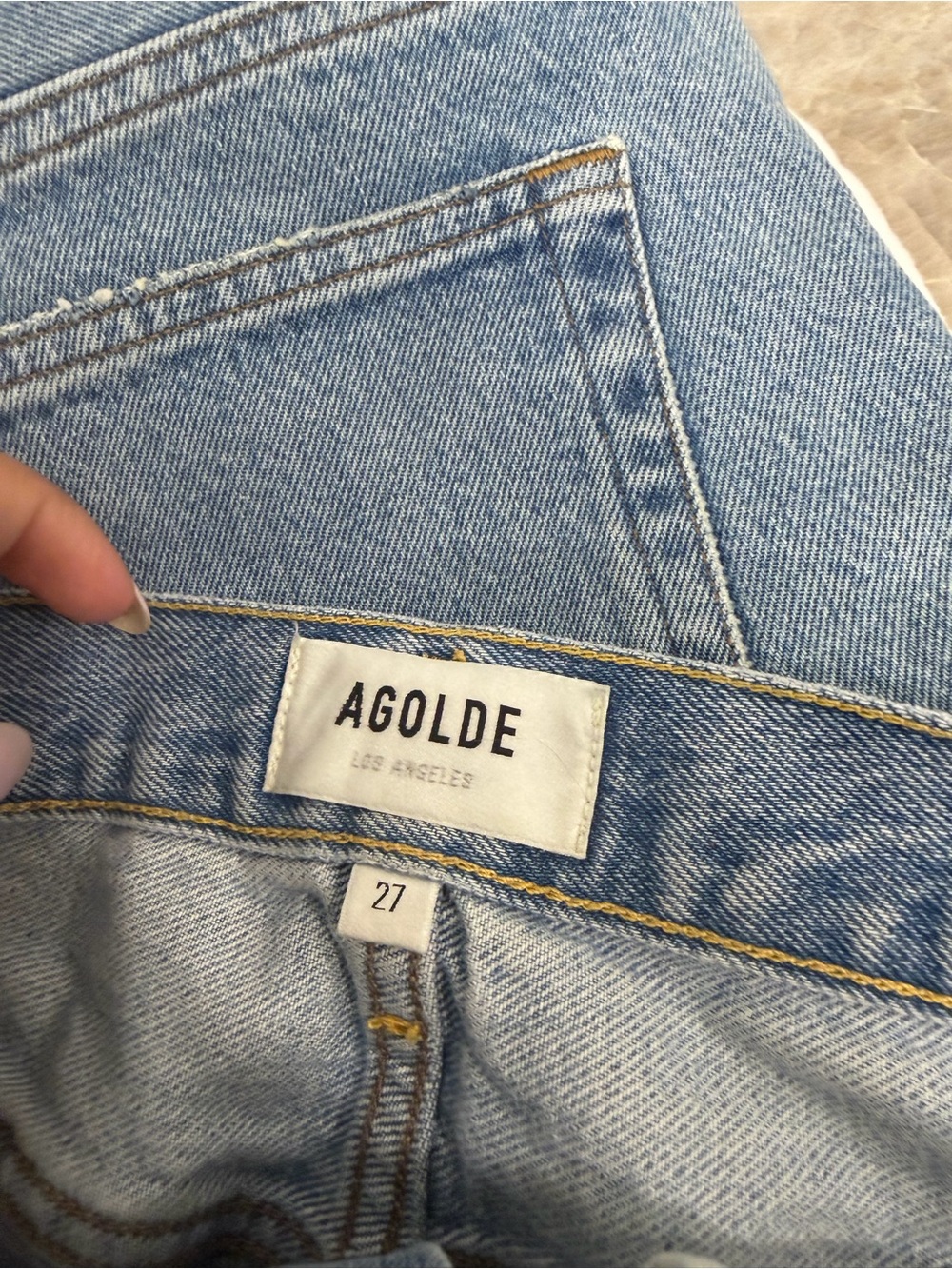 Agolde Parker Vintage Cutoff Shorts - Picture 4 of 5